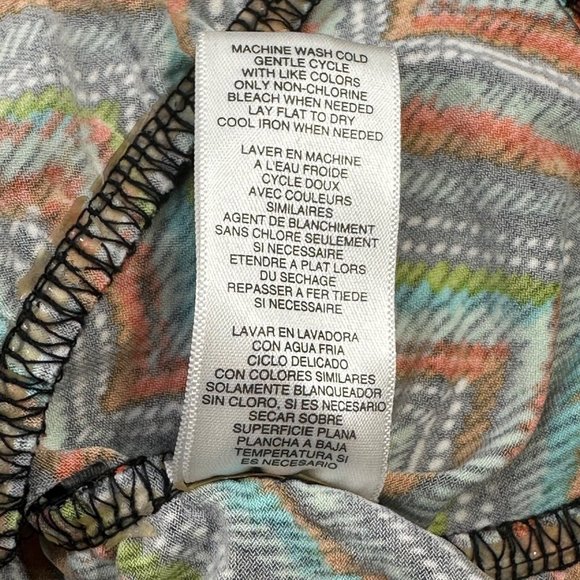 Michael Michael Kors Women's Small Petite Short Sleeve Top Multicolor Preowned - Picture 6 of 11